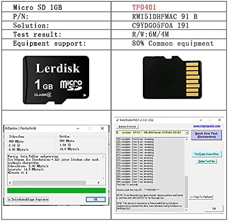 Lerdisk Fabrika Toptan 6-Pack Micro SD Kart 1 GB Sınıf 6 microSD SD Adaptörü ile 3C Grubu Yetkili Licencee tarafından Üretilen
