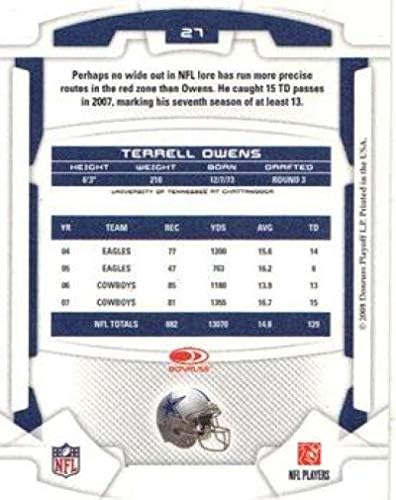 2008 Yaprak Çaylaklar ve Yıldızlar 27 Terrell Owens Kovboylar NFL Futbol Kartı NM-MT