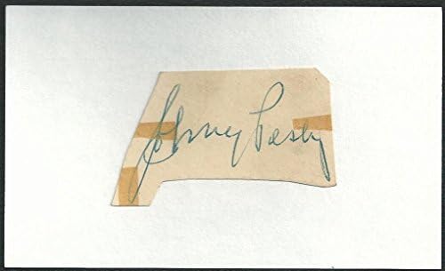 Johnny Sinir Bozucu İmzalı Oto Orijinal 1951 Monte Kesim 3x5 Endeksi Kart JSA COA-MLB Kesim İmzalar