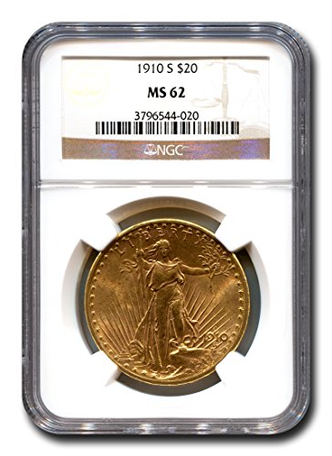 1910 S Saint Gaudens Yirmi Dolar NGC MS-62