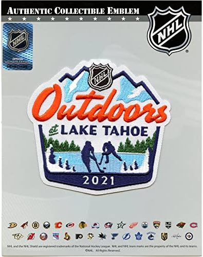 2021 NHL Açık Havada Lake Tahoe Oyun Logosu Jersey Yamasında