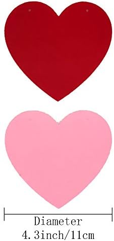Keçe Kalp Banner Sevgililer Günü Çelenk Düğün Yıldönümü Doğum Günü Ev Partisi Süslemeleri için 2 Paketi tarafından Baryuefull