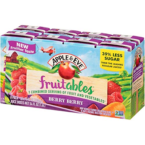 Elma ve Havva Fruitables, Berry Berry Suyu, 6.75 Sıvı-oz, 40 Sayım
