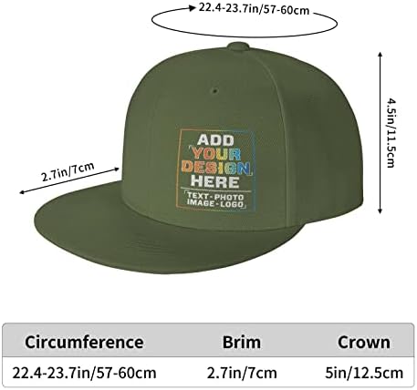 Özel Kontrast Hip Hop beyzbol Şapkası Kişiselleştirilmiş Metin Fotoğraf Logo Ayarlanabilir Snapback Şapka Hediye Erkekler Kadınlar