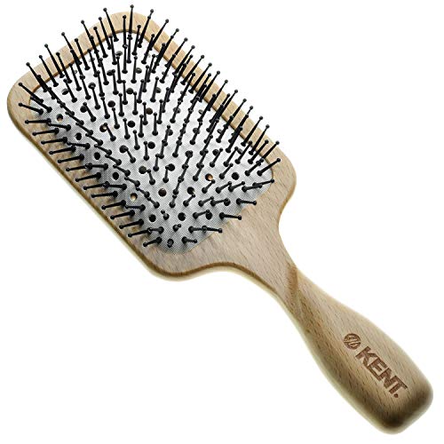 Kent LPF2 Büyük Yastık Kürek Saç Fırçası, Uzun Kalın ve Kıvırcık Saçlar için Havalandırmalı Evcilleştirme İnce Pimler Saç Detangle