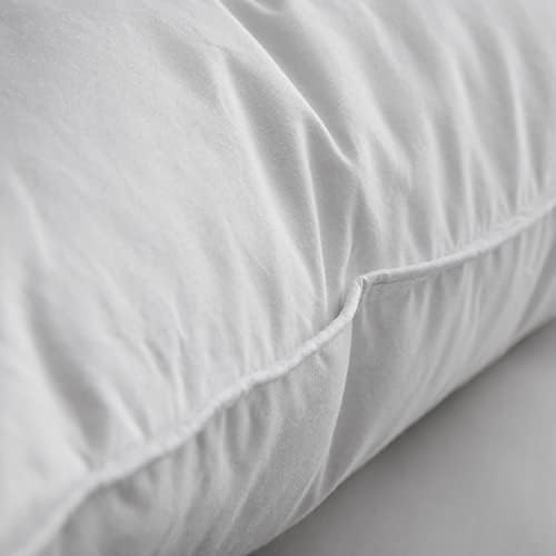 Kaz Tüyü Tüy Yastık Kraliçe Yatak Yastıklar Uyku için, 100 % Mısır Pamuk Kapak Otel Kullanımı Aşağı Yastık (20X28 İnç, 1 Yastık)
