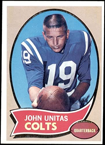 1970 Topps 180 Johnny Unitas Baltimore Colts (Futbol Kartı) ESKİ Colts Louisville