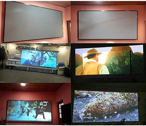 ZZABC 60 84 100 120 133 inç HD projektör Ekran Yüksek Parlaklık Yansıtıcı Kumaş Bez Projeksiyon Ekran Anti-ışık Ekran (Boyut: