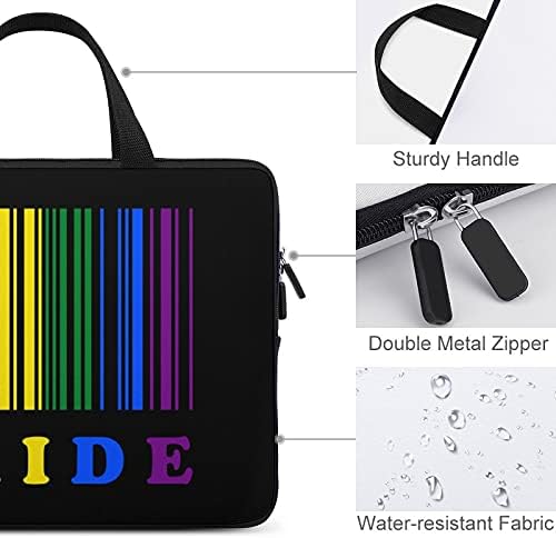 LGBT Gurur Barkod Laptop çantası Su Geçirmez Taşıma Çantaları Evrak Çantası Uyar Dizüstü/E-Kitaplar/Tablet(10 inç-17 inç,5 boyutları)