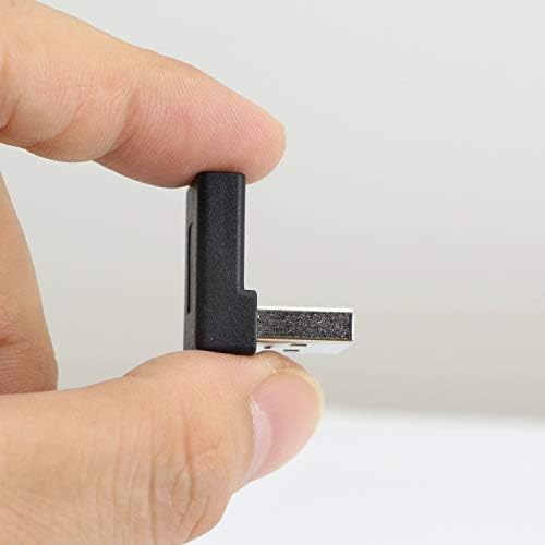 Dik Açı USB A Erkek USB C Dişi Adaptör, 90 Derece USB3. 0 Tip C Kablo Konektörü Destek tek yönlü Taraf 5 Gbps ve Veri Transferi,