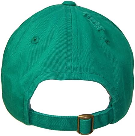 Baba Şapkası-Yıpranmış / Yıpranmış Vintage Tarzı Düşük Profilli Kap (Bir Boyut, Kelly Yeşili)