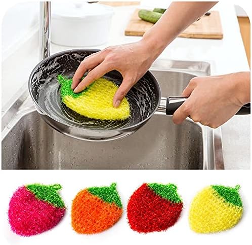 OKBOY Scrubber Dishcloths Fırçalama Sünger Ovma Pedleri Bulaşık Banyo Temizleme Pedi Kullanımlık Ev Mutfak Aracı Olmayan Scratch