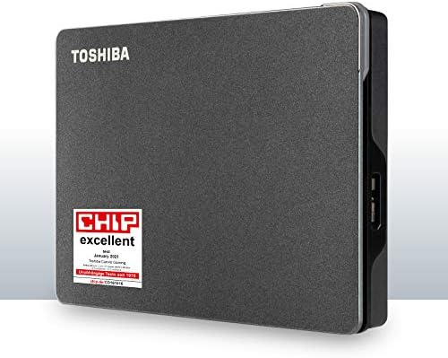 Toshiba 4 TB Canvio Oyun Taşınabilir harici sabit Disk, USB 3.2. Gen 1, Play Station ve Xbox için, Siyah (HDTX140EK3AA)