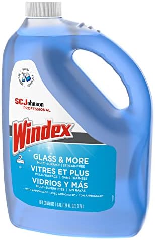 Windex ® Cam ve Çok Yüzeyli Temizleyici (696503),Mavi 128 ons, 4'lü paket