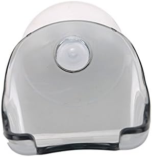 Dolland Şeffaf Plastik Süper Vantuz Jilet Tutucu Raf Banyo Tıraş Makinesi Depolama, Gri