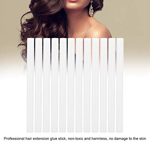 12 Adet Profesyonel saç ekleme Çubukları, saç Şekillendirici Aracı Keratin Tabancası Bond Tutkal Peruk Saç Uzatma Sıcak Tutkal