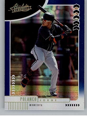 2020 Mutlak Spektrum Mavi Beyzbol 23 Jorge Polanco Minnesota Twins Panini America'dan Resmi MLB PA Ticaret Kartı Ham (NM veya
