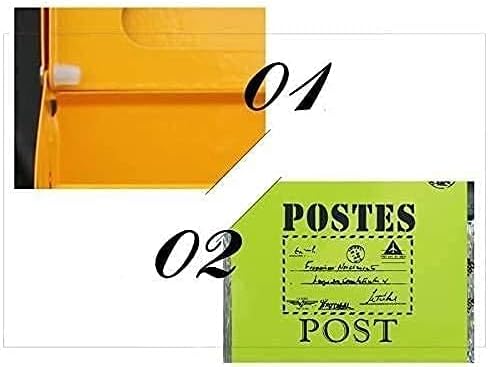 GXBCS Duvara Monte Posta Kutuları Parsel Kutusu Posta Kutusu Kilidi ile Açık Posta Kutusu Demir Öneri Kutusu Duvar Şikayet Boxgarden