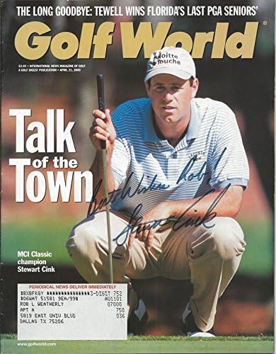 Stewart Cink İmzalı 2000 Golf Dünyası Tam Dergisi-İmzalı Golf Dergileri