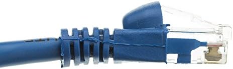 Cat5e Ethernet Yama Kablosu, Takılmayan/Kalıplanmış Önyükleme, 1 Ayaklar, Mavi, 10'lu Paket (ED751999)