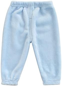 Zoıuytrg Toddler Bebek Kız Erkek Kadife Elbise Katı Sıcak Pantolon Güz Kış Kalın Tayt Unisex Rahat Dipleri