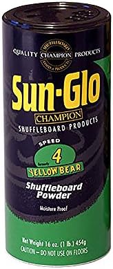 Sun-Glo 4 Hız Sarı Ayı Shuffleboard Toz Balmumu 16 oz