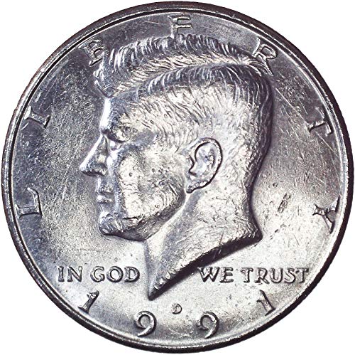1991 D Kennedy Yarım Dolar 50C Hakkında Uncirculated