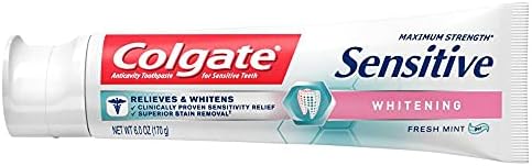 Colgate Sensitive Maksimum Mukavemetli Beyazlatıcı Diş Macunu 6 oz (5'li Paket)