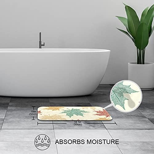 YAlıDA Banyo Duş Perdesi Renkli Akçaağaç Yaprakları Duş Perdeleri Kumaş banyo perdesi Dayanıklı Su Geçirmez banyo perdesi Setleri