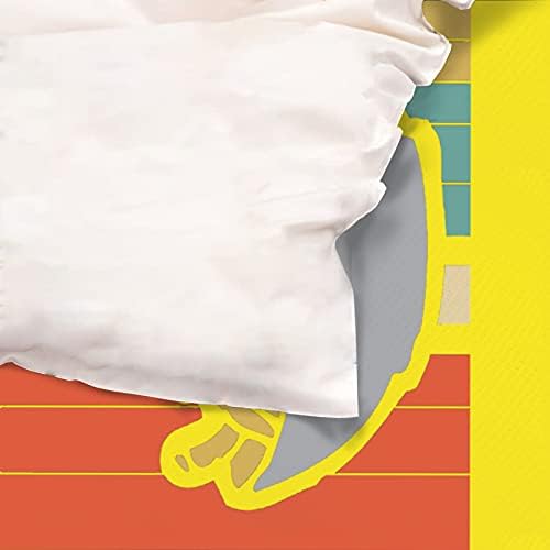 Mac Peynir Retro Yatak Çocuk Genç Çocuk Nevresim takımı Dekor Yatak Nevresim Ev Yatak Odası 2 Yastık kılıfı 3 Parça Dekoratif