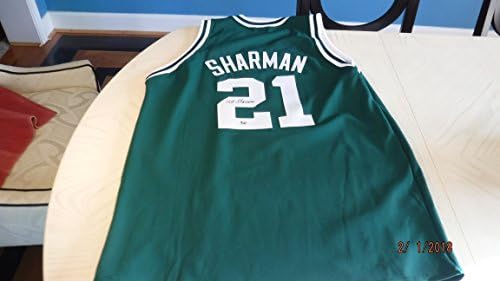 BİLL SHARMAN Show İmzalı Celtics Basketbol Forması-Hall of Fame Sports Kimliği Doğrulandı