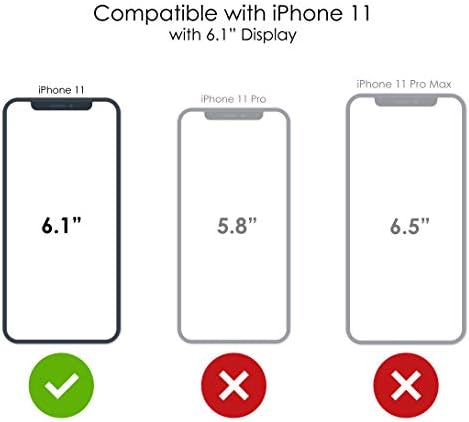 Distinctİnk Şeffaf Darbeye Dayanıklı Hibrid iPhone için kılıf 11 (6.1 Ekran) - TPU Tampon, Akrilik Arka, Temperli Cam Ekran Koruyucu-Mor