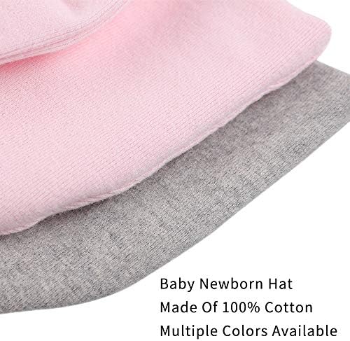 Yenidoğan Bebek Kız Şapka Pamuk Bebek Yay Bere Bahar Bebek Şapka Kızlar için 0-6Months