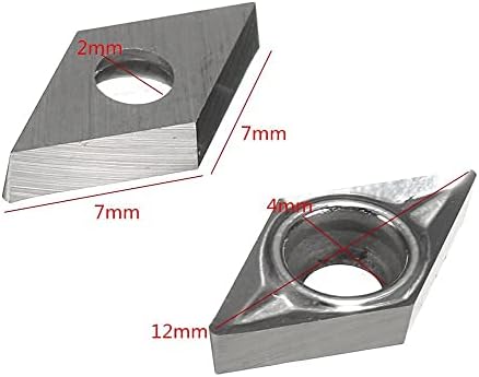 Zrong 10 Pcs Dönüm Ekler için Alüminyum Torna Takım Tutucu Kesici İplik için Metal Taşlama