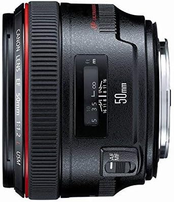 Canon Dijital SLR Kameralar için Canon EF 50mm f / 1.2 L USM Lens-Sabit (Yenilenmiş)