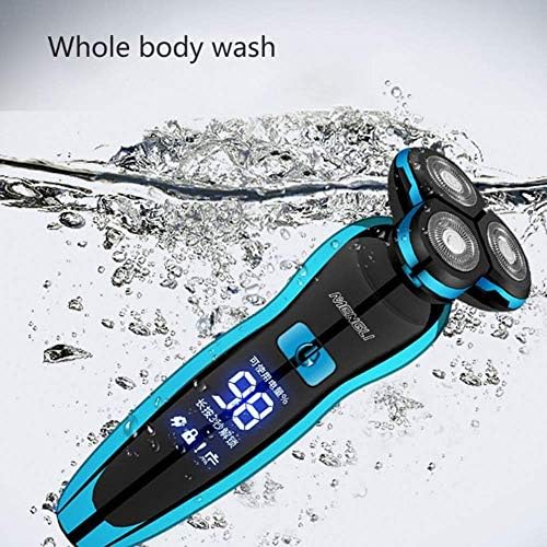 N / P dijital lcd ekran erkek elektrikli Tıraş makinesi USB şarj edilebilir tıraş makinesi sakal düzeltici yıkanabilir, ıslak