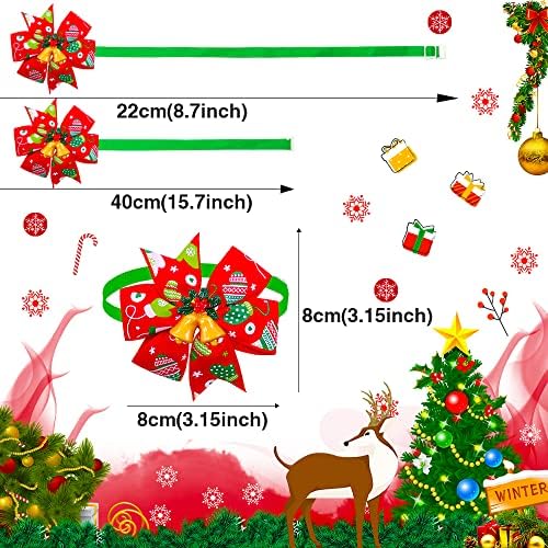 yagopet 10 adet / paket Köpek Noel Papyon Kardan Adam Noel Ağacı Geyik Merkezi Kedi Köpek Bağları Noel Yavru Köpek Kravatlar
