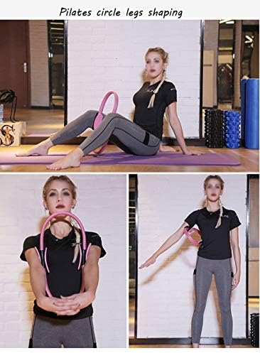 YUEXİN Pilates Halka Spor Daire, 15 Fitness Sihirli Daire Yoga Pilates Daire Halka Direnç Döngü,Tonlama için Uyluk ve Bacaklar