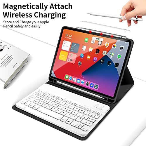 kenke iPad Hava 4 Kılıf ile Klavye 2020-10. 9 inç Hava 4th Nesil Kılıf ile kalemlik, Ayrılabilir kablosuz Bluetooth Klavye, akıllı