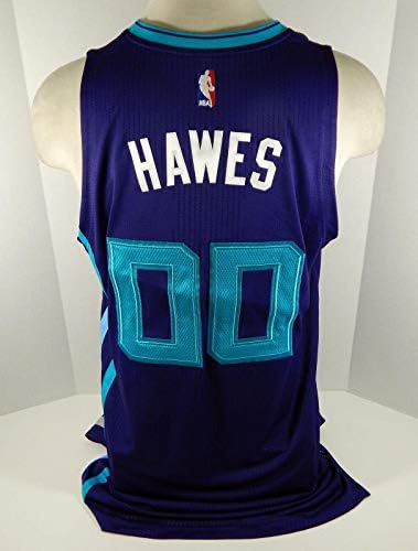 -17 Charlotte Hornets Spencer Hawes 0 Oyunu Mor Forma DP05054-NBA Oyunu Kullanıldı