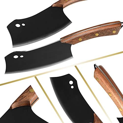 XYJ Mutfak Bıçağı Tam Tang Sırp şef Bıçağı Et Cleaver Bıçak Kenar Muhafızları kasap bıçağı Kamp Avcılık Doğrama Bıçağı Et Sebze