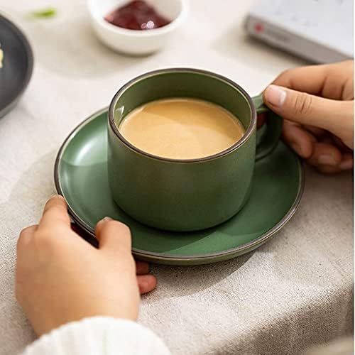 Kupa Kahve Kupa Porselen Saplı 17 Ons Mikrodalga ve Bulaşık Makinesinde Yıkanabilir Latte Kahve için Geniş Kupa İstiflenebilir