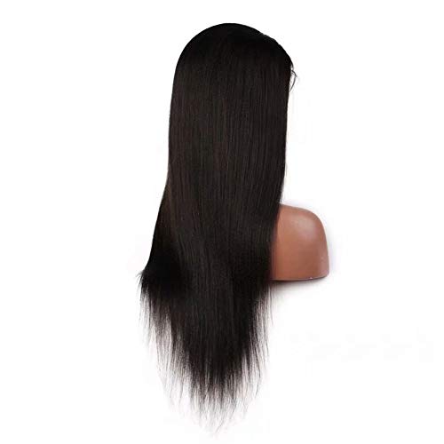 Dantel Ön İnsan Saç Peruk Uzun Düz Siyah Peruk İnsan Saç Dantel Peruk Kadınlar için Boyalı Olabilir, Perma, Günlük Parti için