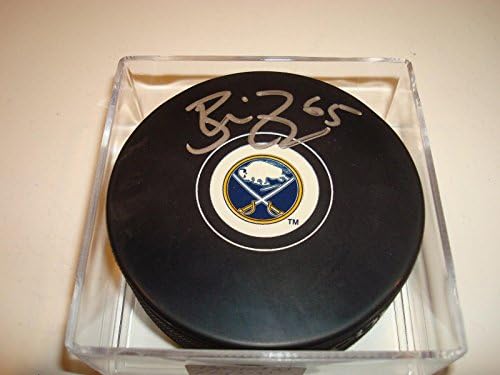 Brian Flynn İmzalı Buffalo Sabres Hokey Diski İmzalı b İmzalı NHL Diskleri
