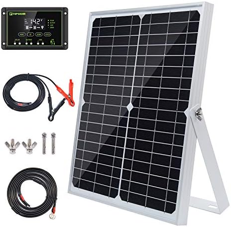 20 W 12 V GÜNEŞ PANELİ kiti Pil Şarj Maintainer + 10A Su Geçirmez Solar Şarj Kontrolörü