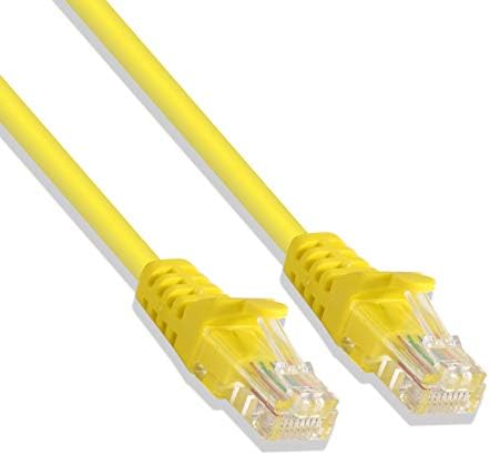 Sarı 2-feet Premium Cat6 Patch LAN Ethernet Ağ Kablosu (10 Paket)