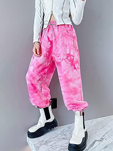 Rolanko Kız Jogger Pantolon Aktif Çocuk Eşofman Altı Cep Hip Hop Streetwear Pantolon