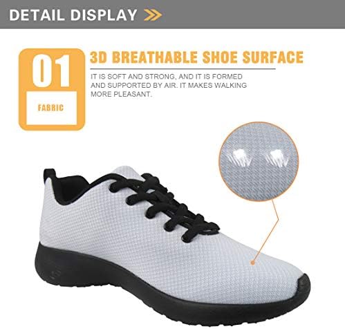 FUIBENG Unisex Moda Yol Ayakkabı Koşu Sneakers, Hava Mesh Dantel-Up Koşu Yürüyüş Egzersiz Düz koşu Ayakkabıları