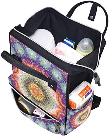 Mandala çiçek baskı Quadrate renkli süs değişen çanta Organizatör Nappy çantalar bebek bakımı için