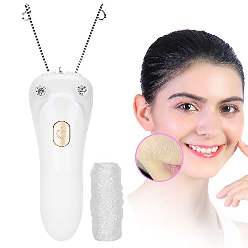 Diş Epilatör Diş Saç Çıkarıcı Elektrikli Diş Epilatör, Yüz için Saç Çıkarıcı, USB Şarj Pamuk İpliği Epilatör(Host + Pamuk İpliği